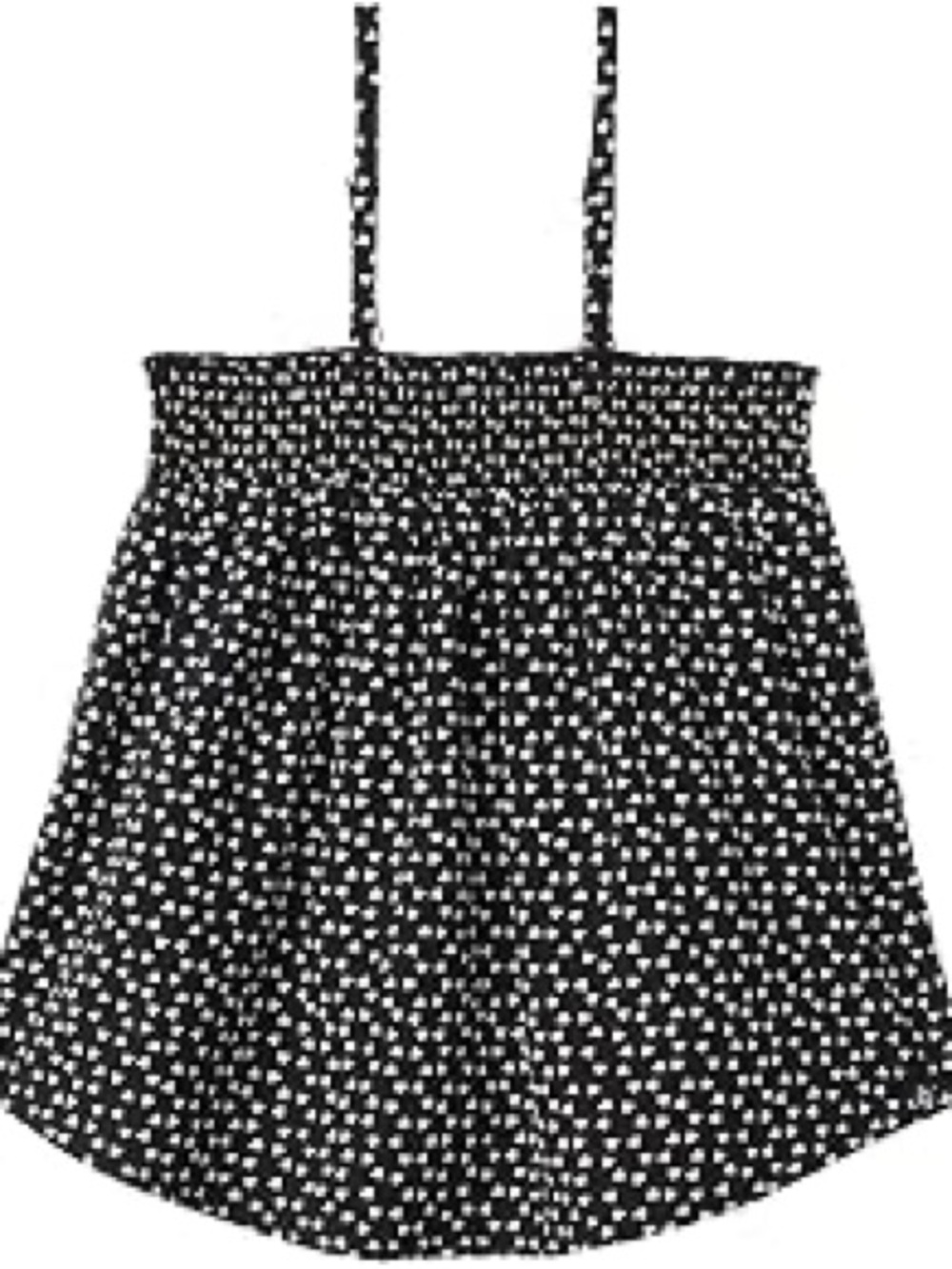 Volcom Black and Mini White Heart Girls Sundress Top